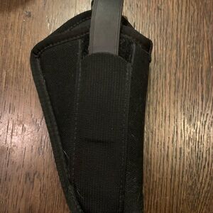 Black Uncle Mikes Nylon Revolver Holster